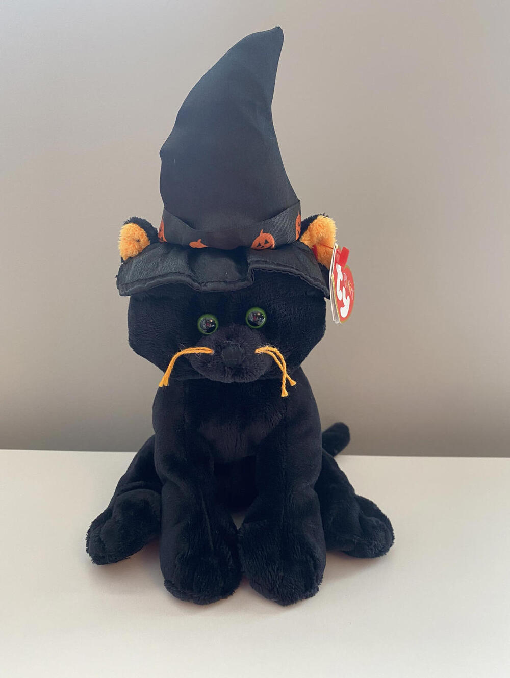 Ty Pluffies Collection “Spooksie” the Black Cat - Barnes & Noble Exc (9 inch)